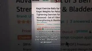 Kegel Exercise Balls for Pelvic Floor Training - Amazon Deal#kegelballs #pelvicfloor