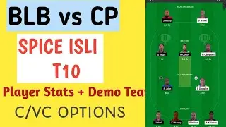 blb vs  cp  dream11 prediction .blb vs  cp dream11 team .blb vs cp spice isle t10 dream11 team today