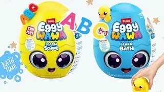 UNBOXING 2 EGGY WAWA! BATH & LEARNING FUN! #asmr #satisfying /#unboxing #toys
