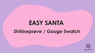 Santa gauge swatch