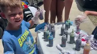 Levi and Indy Tie Dye Shirts