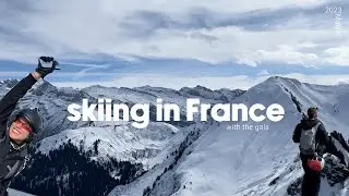 skiing with the gals in FRANCE