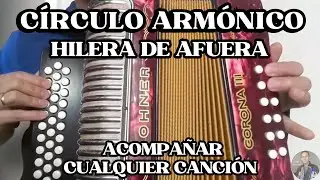 Circulo armónico hilera de afuera para acompañar cualquier canción 