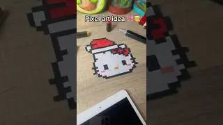 Hello kitty x christmas 🎀🎅 #art #pixelartist #pixelartideas #hellokitty