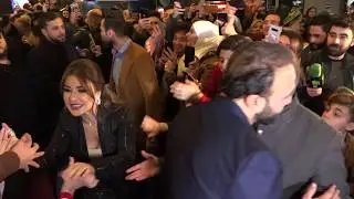 شاهدوا الاستقبال الكبير من الجمهور السوري للنجمة  اللبنانية ماغي بوغصن في سوريا 