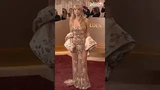 Jennifer Lawrence walks the red carpet at the Golden Globes