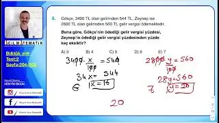 ACİL YAYINLARI MATEMATİĞİN İLACI TYT SORU BANKASI Bilinçli tüketim aritmetiği test:2