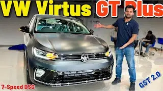 2025 Volkswagen Virtus GT Plus🔥 | Power Packed Sedan | New Features & GST 2.0 Price✅