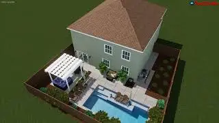 BACKYARD AND LINEAR POOL DESIGN FOR THE ALCANTARA FAMILY- ROSEVILLE CA