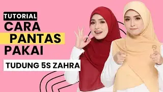 Menarik! Tutorial Cara Pakai Bawal Zahra Dengan Bidang 45