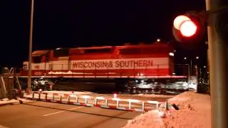 WSOR L355 crossing Highway 69 in Monroe, Wi 3-5-14
