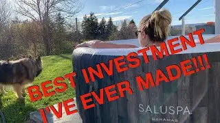 BESTWAY SALUSPA BAHAMAS 2022 BUYING, UNBOXING and SETUP (Inflatable Hot Tub from CANADIAN TIRE)