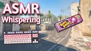 ASMR Gaming | CS2 COMPETITIVE DUST II GUM CHEWING | Whispering + keyboard/Mouse Sounds 💤