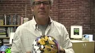 Nutcase Helmets founder Michael Morrow makes his pitch to ISPO