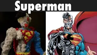 Making a Cyborg Superman Action Figure out of Pipe Cleaners!!!