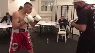Fight night professional boxers, Hamza 'Chango' Khalid and Ali Elrich