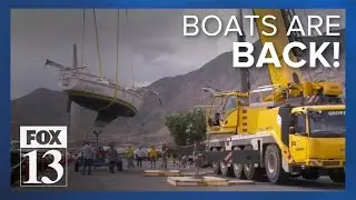 Boats put back in Great Salt Lake marina as water levels rise