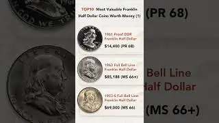 Most Valuable Franklin Half Dollar Coins Worth Money (1) #coin #dollar #coincollecting