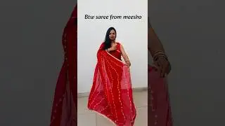 Got this beautiful handwork saree from meesho 😍🥰 #meeshofinds #handworksaree #stichedblouse