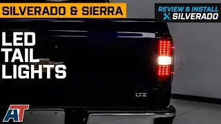 2014-2018 Silverado 1500 LED Tail Lights; Black Housing; Clear Lens Review & Install