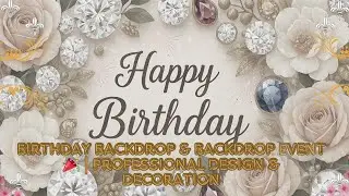 Birthday backdrop & Backdrop Event 🎉 | Professional design & decoration