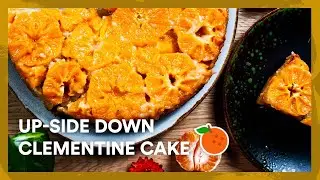 This vegan CLEMENTINE & VANILLA cake will turn your world up-side down! 🍊🤯🌱