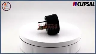 Clipsal 418S-BK Plug &ndash; 250V 10A Black Electrical Plug | Durable 3-Pin Mains Connector