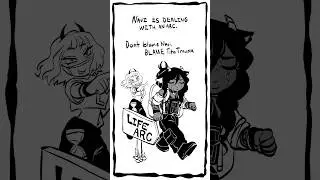 Meet Tita Trauma; the character I made to blame for all absences I have #drawing #comic #artist #art