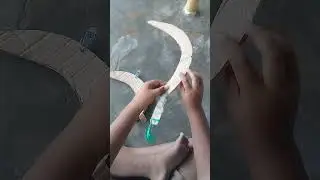 miniatur celurit madura buat tauran dari kardus