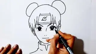 Easy Anime Drawing \\How to Draw an Anime Girl Step by Step for Beginners