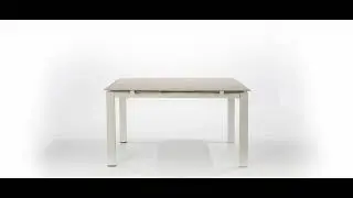 Moderner Esstisch ausziehbar bis 240 cm aus geh&auml;rtetem Glas - Fiore