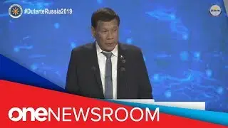 Pres. Duterte hits drug war critics in Russia speech