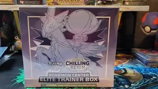 Chilling Reign Pokemon Center Elite Trainer Box Opening!! Ice Rider(Error box)
