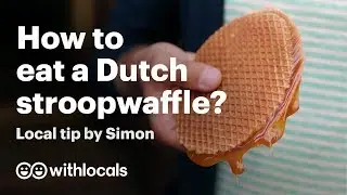 🇳🇱 Amsterdam Travel tip: How to eat Amsterdam waffles as the locals 😋  things to eat in Amsterdam