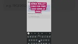 CODE FOR XENEA WALLET. FREE 2000 GEMS CLAIM NOW. XENEA WALLET X AMA CODE #crypto #airdrops #code
