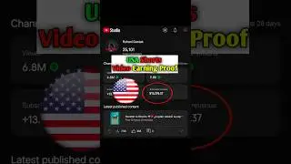 USA shorts channel earning proof  #shorts #ytshorts #earningproof