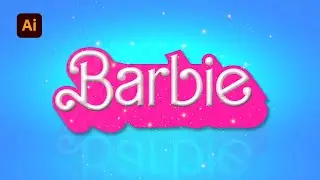 Learn how to create Barbie 3D text effect in illustrator | MJ Graphics