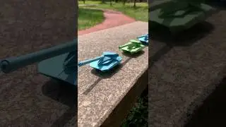 Origami Tank | How to Make a Paper Tank | Army tank #shorts #short