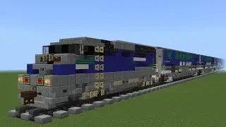 Minecraft Amtrak Pacific Surfliner Trains Preview (Design by Rasmus Olsson)