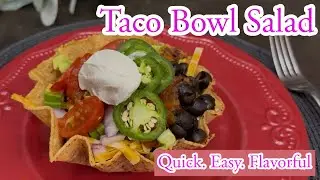 Gluten Free Taco Bowl Salad I For a Quick & Flavor Packed TACO TUESDAY