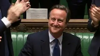 David Cameron receives standing ovation after farewell speech