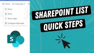 SharePoint Quick Steps Tutorial: Automate Actions with a Click