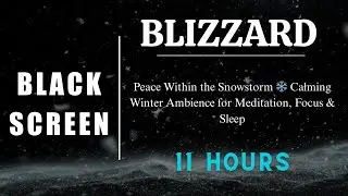 Peace Within the Snowstorm ❄️ Calming Winter Ambience for Meditation, Focus & Sleep