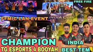 TG ESPORTS CHAMPION FFMIC INDIA CUP🏆| TG ESPORTS 4 BOOYAH GAMEPLAY ☠️ | BATTLE ROYALE GRAND FINALS😈