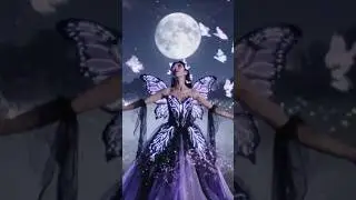 Butterfly Dress Fashion Showcase: 3 Models, 3 Transformations #usa #butterfly #fashion