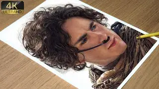 Colored Pencil Drawing Paul Atreides(Timothée Chalamet)-Dune