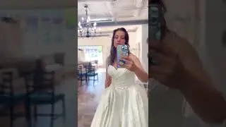 Satin Strapless Ball Gown with Ruched Bodice and Cathedral Train