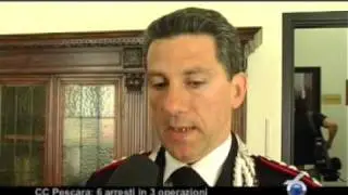 1905 CC Pescara, 6 arresti in 3 operazioni