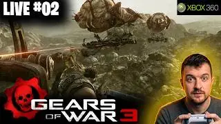 🔴LIVE GEARS OF WAR 3 - 2011 XBOX360 - Part 2  Gameplay Walkthrough FULL GAME 1440/60 #retrogaming