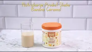 Easy to make Nutricharge Prodiet Milkshake&mdash;Banana Caramel